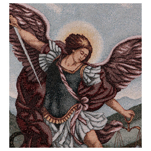 Archangel Michael, processional standard, 57x30 in 5