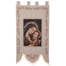 Our Lady of Good Counsel, processional standard, 57x30 in