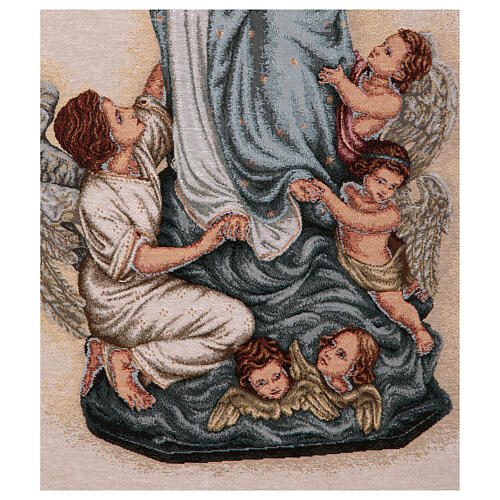 Assomption de Marie avec anges bannière pour processions 145x80 cm 7