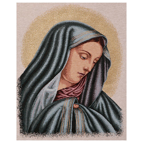 Mater Dolorosa by Dolci, processional standard, 57x30 in 3