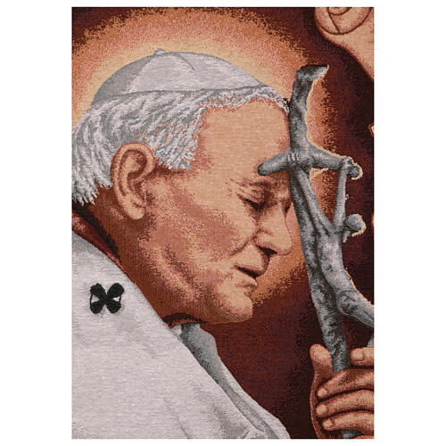 Pope John Paul II, processional standard, 57x30 in 5