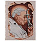 Pope John Paul II, processional standard, 57x30 in s3