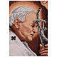 Pope John Paul II, processional standard, 57x30 in s6