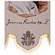 Bandeira para procissões Papa João Paulo II 145x80 cm s8