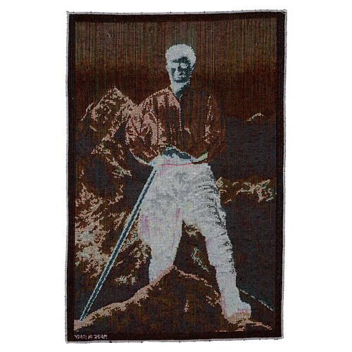 Tapestry of Pier Giorgio Frassati, 18x12 in 2