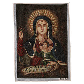 Our Lady of the Debtors tapestry, 16x12 in