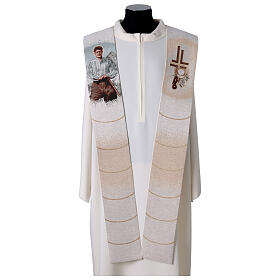 Estola Piergiorgio Frassati mezcla de algodón