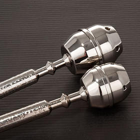 Accessori per Benedizione: Aspersorio metallo lucido