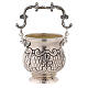 Chiselled brass holy water pot  XP s1