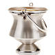 Holy water pot in silver-plated brass, simple model s3