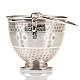 Holy water pot with embossed cross decoration s3