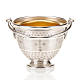 Holy water pot with embossed cross decoration s5