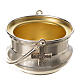 Holy water pot in silver-plated brass s1