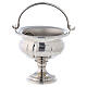 Holy water pot nickel-plated brass s1