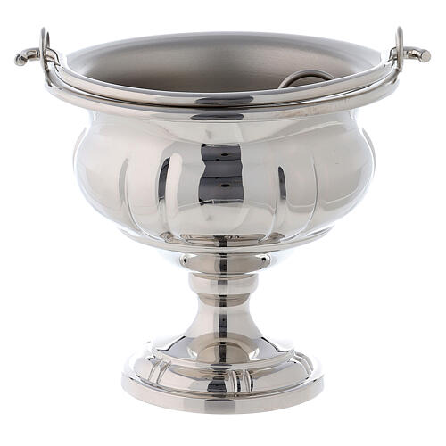 Holy water pot nickel-plated brass 3
