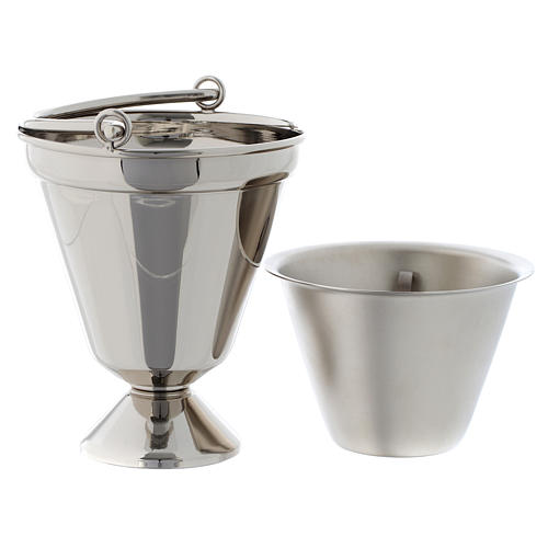Nickel-plated holy water pot simple model 5