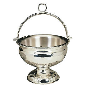 Holy water pot silver or golden plated