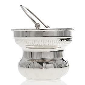 Aspergill, Weihwasserflaschen, Weihwasserkessel: Eimer für Weihwasser, Messing, 14 cm