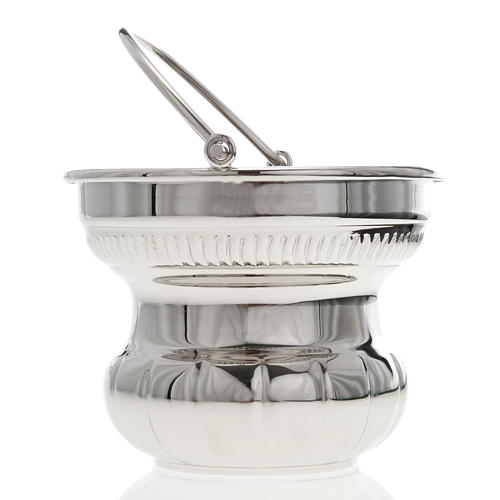 Nickel-plated pot for holy water 2
