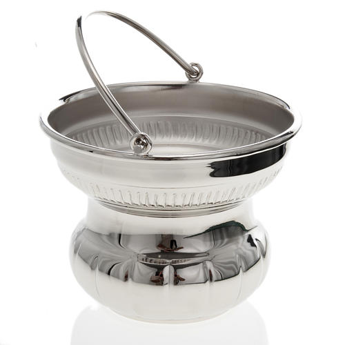 Nickel-plated pot for holy water 1