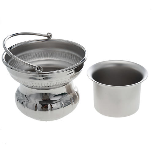 Nickel-plated pot for holy water 4