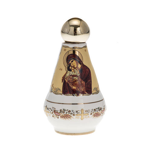 Botella para agua bendita cerámica Virgen 1