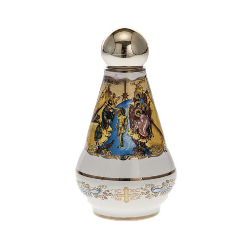 Buteleczka na wodę święconą ceramika Chrystus 2