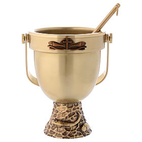 Objetos para Bênção: Caldeira e hissope Molina em latão Objetos para Bênção: Caldeira e hissope Molina em latão