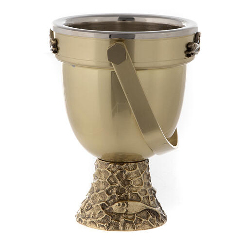 Molina Holy Water pot and sprinkler in brass 8