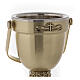 Molina Holy Water pot and sprinkler in brass s2
