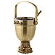 Molina Holy Water pot and sprinkler in brass s3