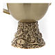 Molina Holy Water pot and sprinkler in brass s4