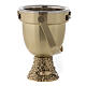 Molina Holy Water pot and sprinkler in brass s8