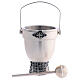 Set, Holy Water pot and sprinkler, Molina in silver brass s1