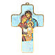 Croce pvc Sacra Famiglia 13x8,5 cm s1