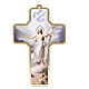 Kreuz aus PVC mit Bild der Auferstehung, 13 x 8,5 cm s1
