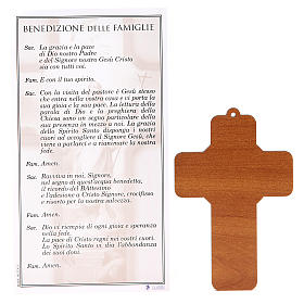 Cross pvc Resurrection with greeting card ITALIAN