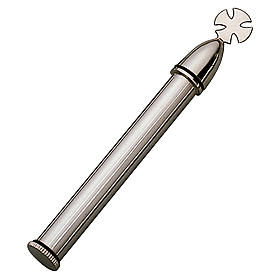 Accessori per Benedizione: Aspersorio con croce in ottone argentato 12,7 cm Molina