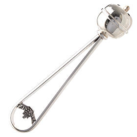 Accessoires pour bénédictions: Aspersoir laiton argenté design moderne