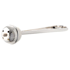 Accessori per Benedizione: Aspersorio ottone argentato disegno moderno