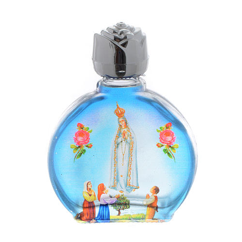 Holy Water bottle in glass, Our Lady of Fatima  1