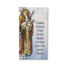 Accessori per Benedizione: Benedizione delle Famiglie Cartoncino Gesù Buon Pastore ITA