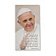 Easter blessing pasteboard Pope Francis ITALIAN s1