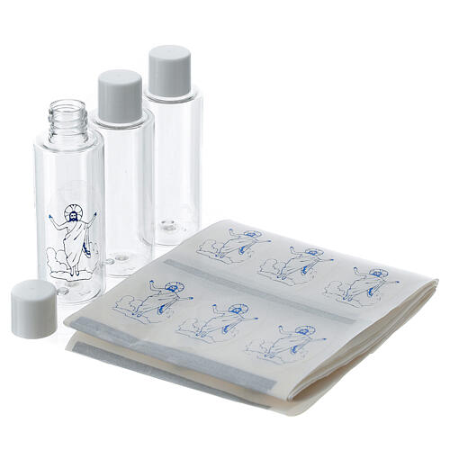 Weihwasserfläschen 50ml Packung 100St. mit Aufkleber 2