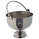 Smooth silver-plated holy water bucket s2