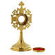 Gold-plated reliquary 8 inc tall s4
