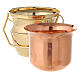 Holy water pot in brass, golden tone s3