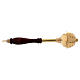 Gold plated sprinkler with hardwood handle s3