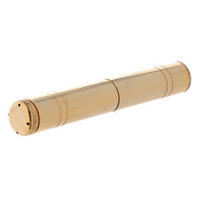 Asperges tascabile ottone dorato 16 cm