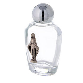 Bottiglietta acquasanta vetro 15 ml placca Madonna Immacolata (CONF. 50 PZ)